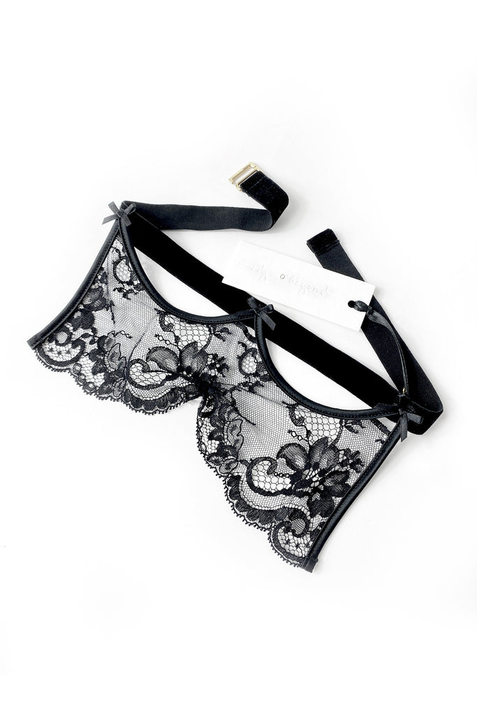 Noir Lace Eye Mask Luxury Lingerie + Gifts—Edge o' Beyond, UK