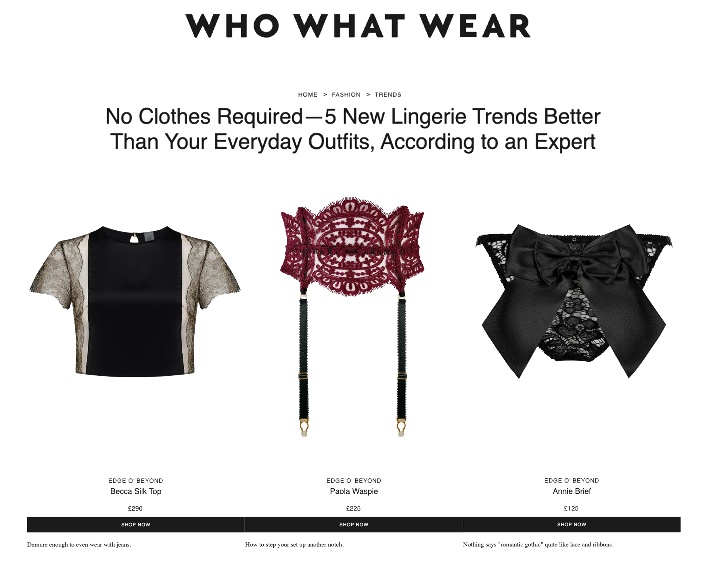 No Clothes Required—5 New Lingerie Trends Better Than Your Everyday Outfits, According to an Expert