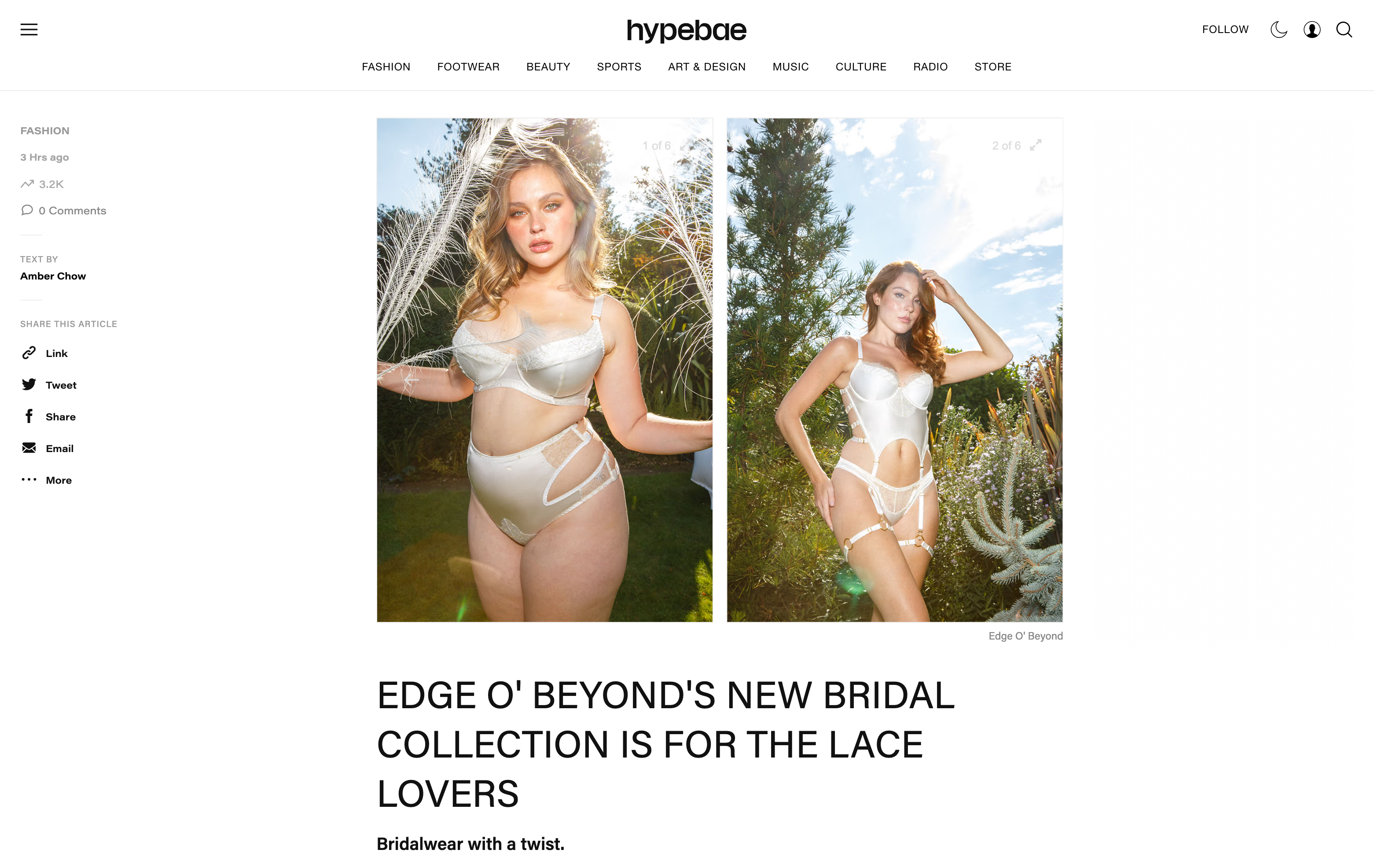 Edge O' Beyond's New Bridal Collection Is for the Lace Lovers