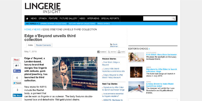 Edge o' Beyond unveils third collection