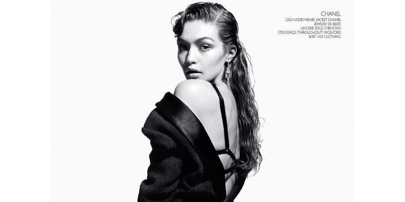 Gigi Hadid wears EOB for CR Fashion Book