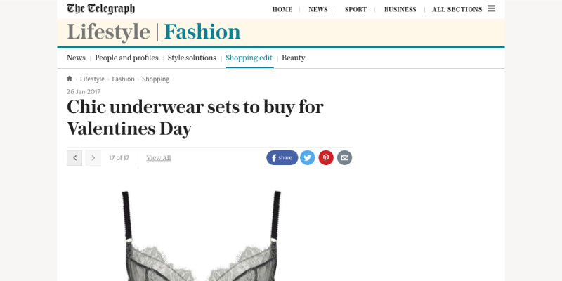 Chic underwear sets to buy for Valentines Day