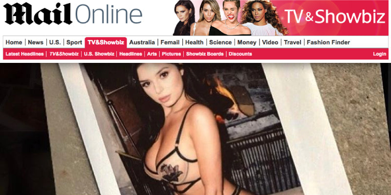 Demi Rose... flaunts her famous curves in barely-there lingerie for sizzling shoot