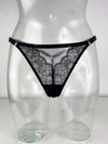 Isabelle Adjustable Black thong SSS1140