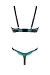 Tamara Turquoise Peep Bra