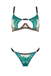 Tamara Turquoise Peep Bra