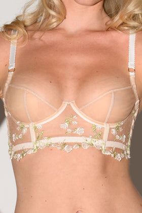 Charlotte Ivory Longline Bra
