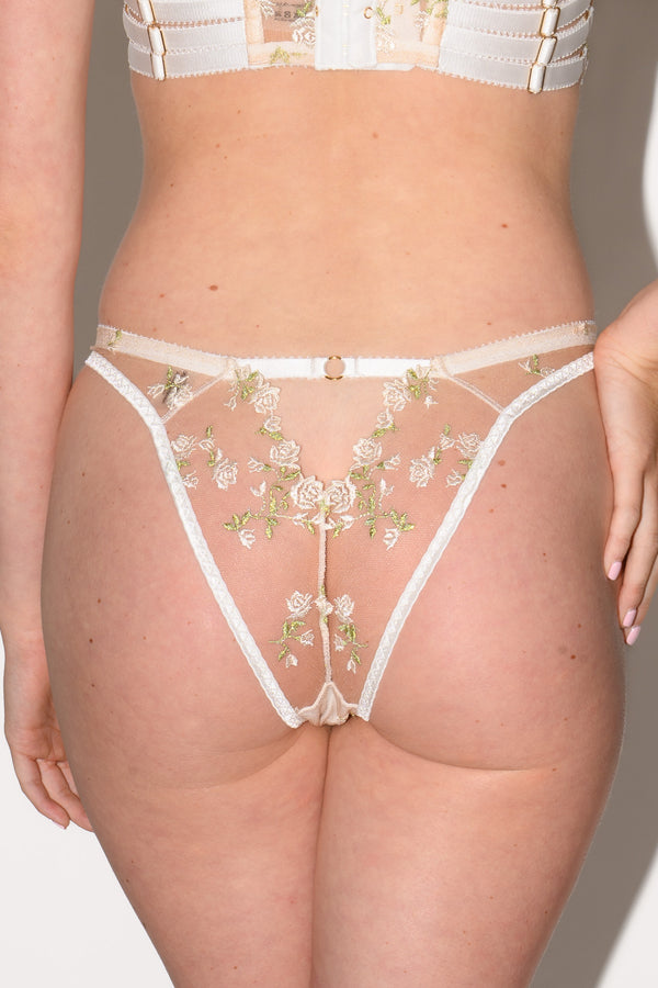 Charlotte Ivory High Cut Brief