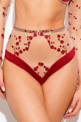 Charlotte Silk High Waist Brief