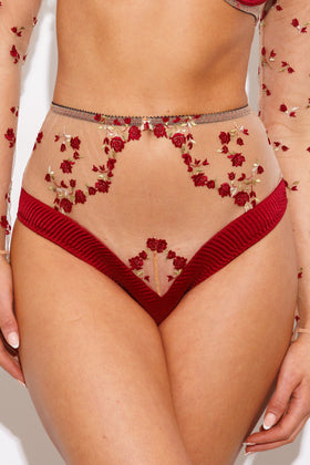 Charlotte Silk High Waist Brief