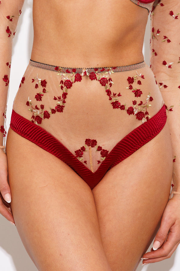 Charlotte Silk High Waist Brief