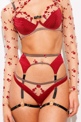 Charlotte Silk Suspender