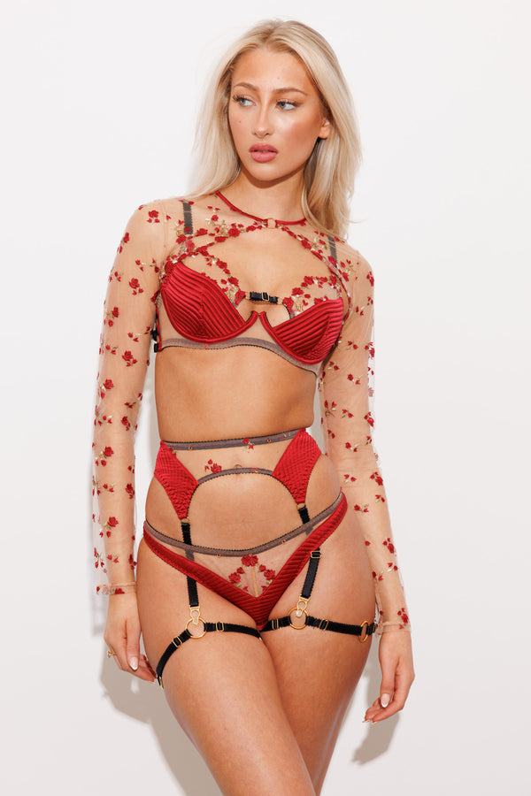 Charlotte Silk Suspender
