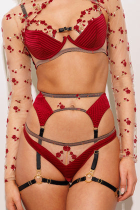 Charlotte Silk Suspender
