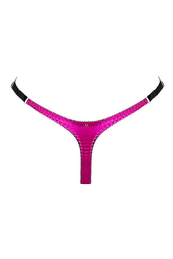 Cherish Cerise Silk Thong ss1353