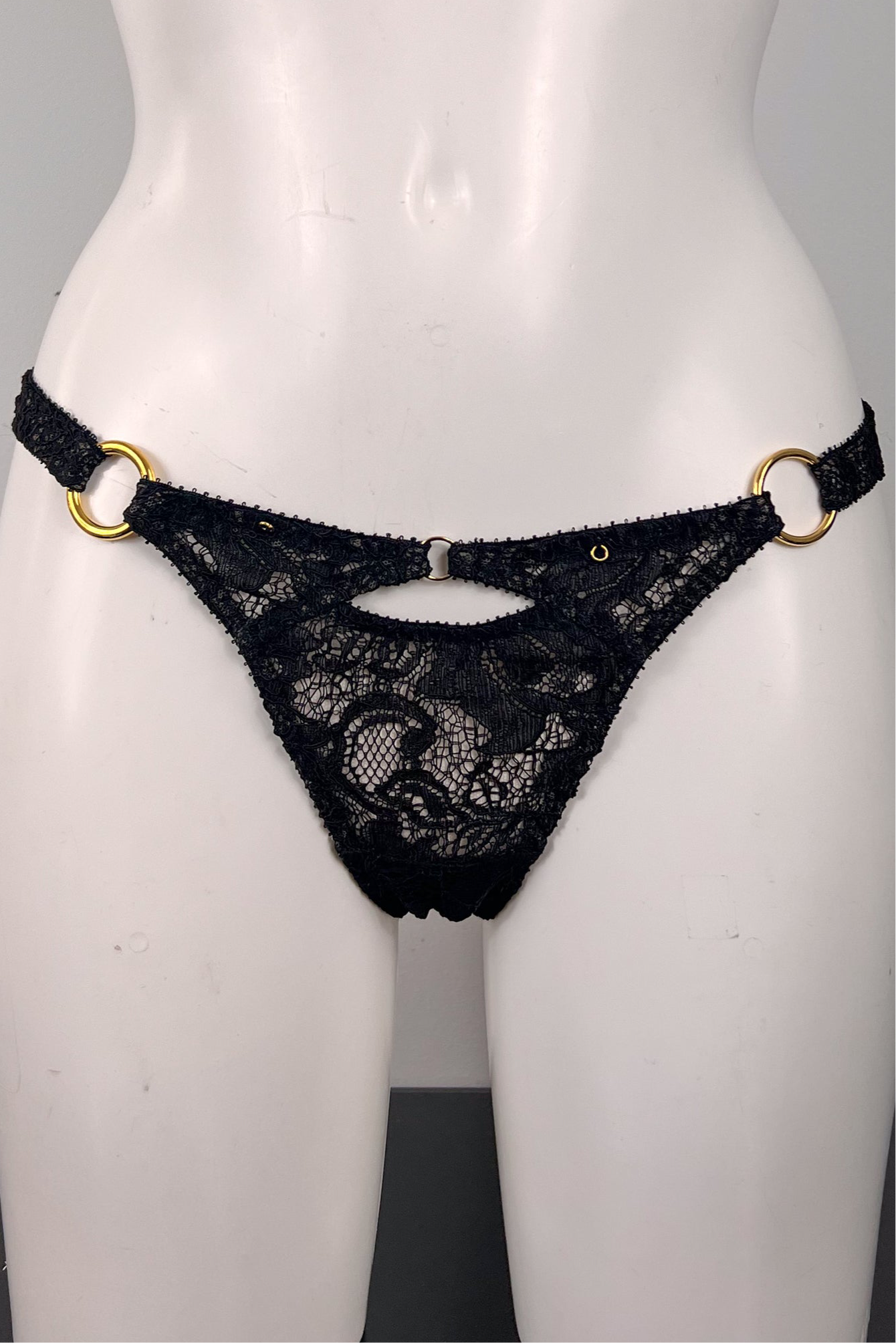 Corded Noir Thong SS2802029