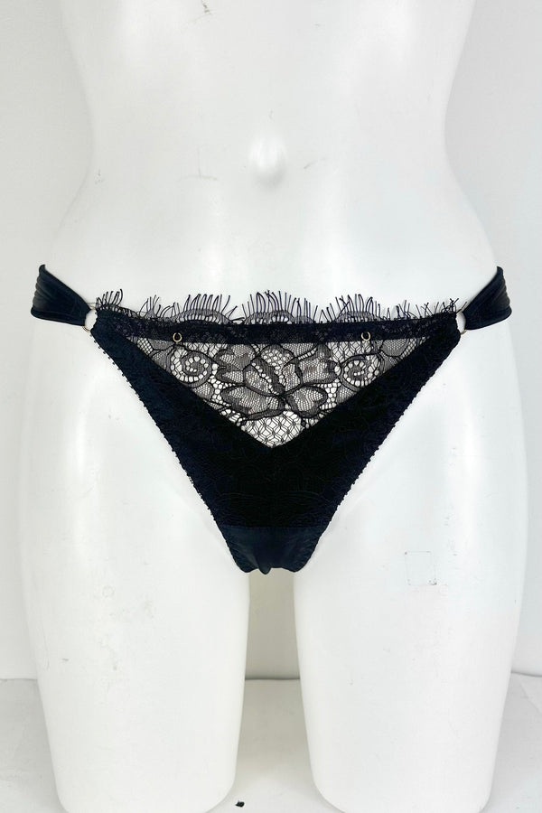 Erica Noir Silk Thong SS0902020