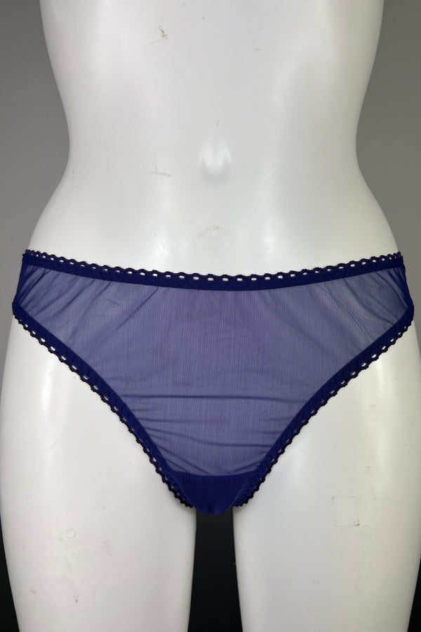 Elly Midnight Blue Scallop Thong (NEW)