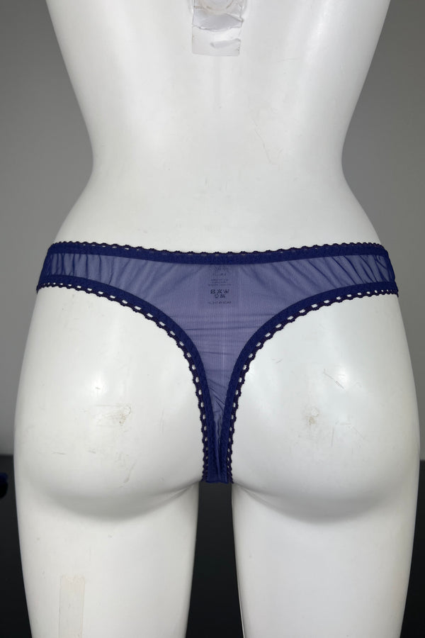 Elly Midnight Blue Scallop Thong (NEW)