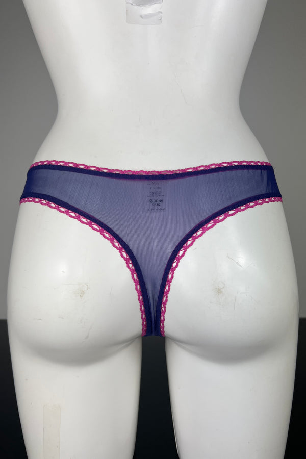 Elly Midnight Blue Contrast Thong (NEW)