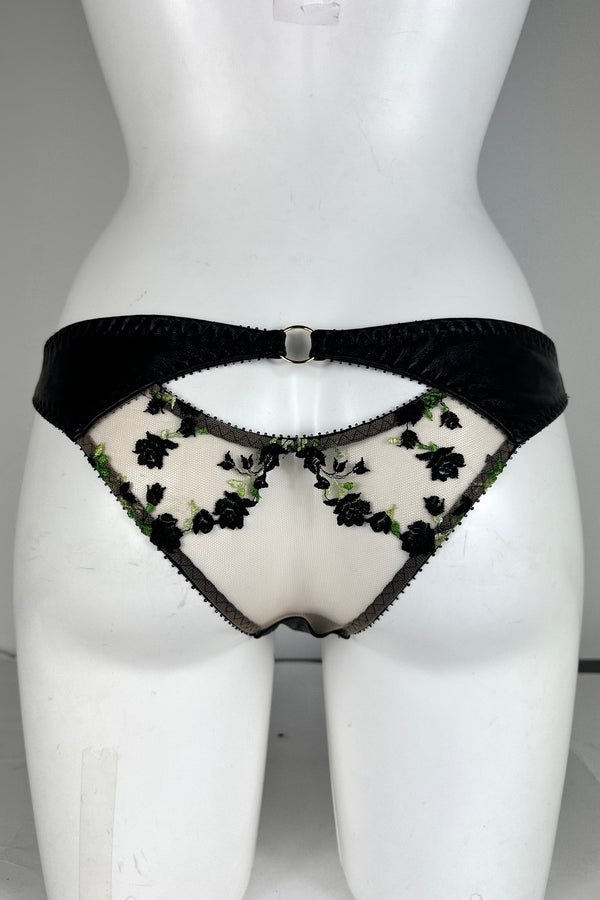 Charlotte Noir Leather Brief SS0901021