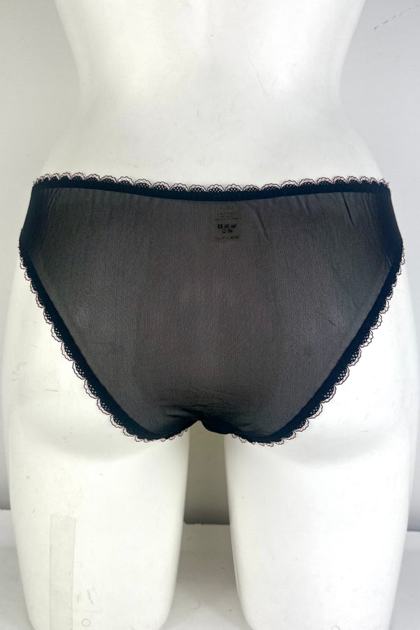 Elly Noir Scallop Brief SS013008