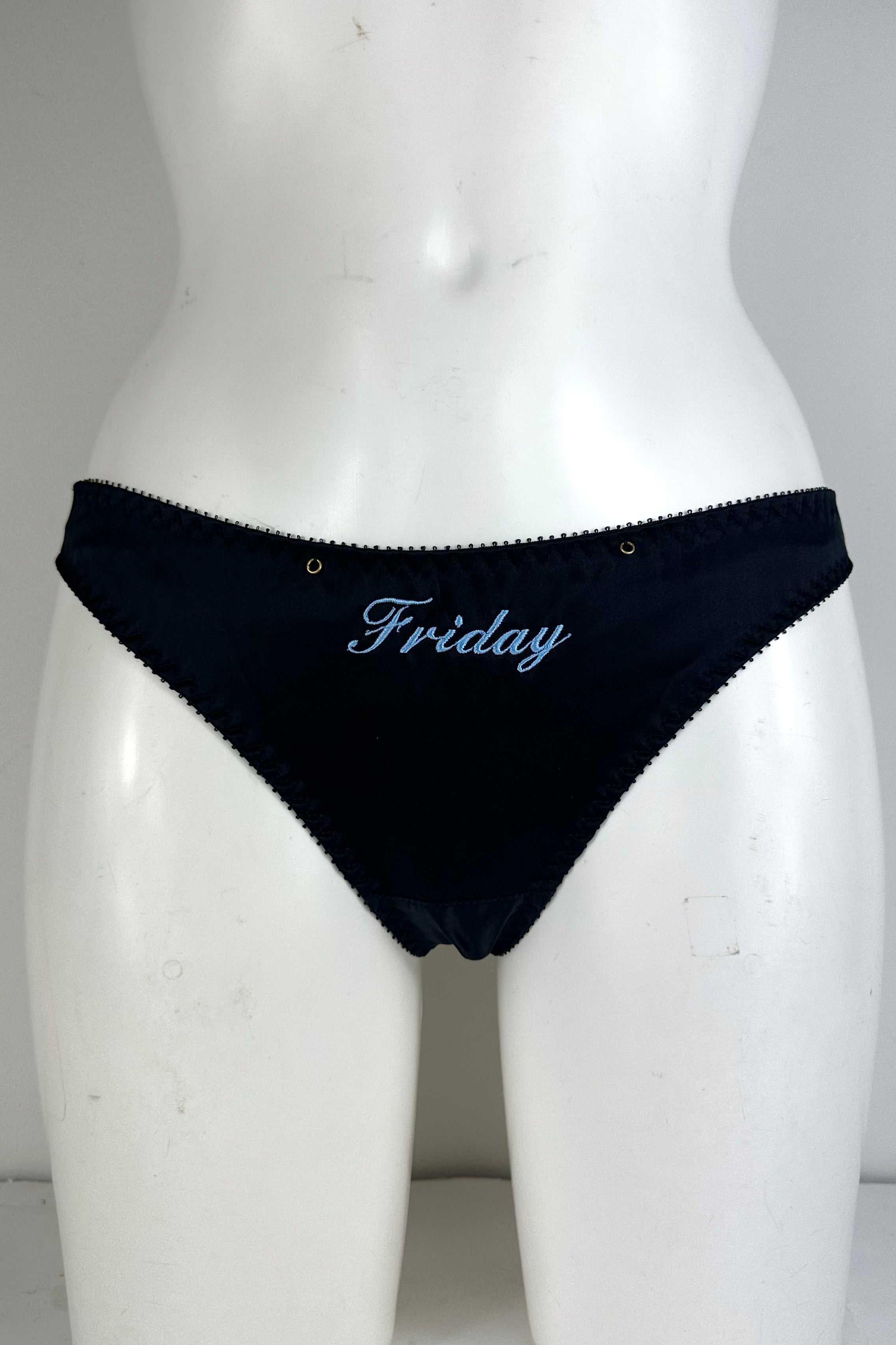 Noir Silk Embroidered Brief SS0901154