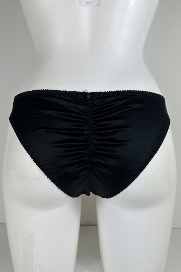 Noir Silk Embroidered Brief SS0902001