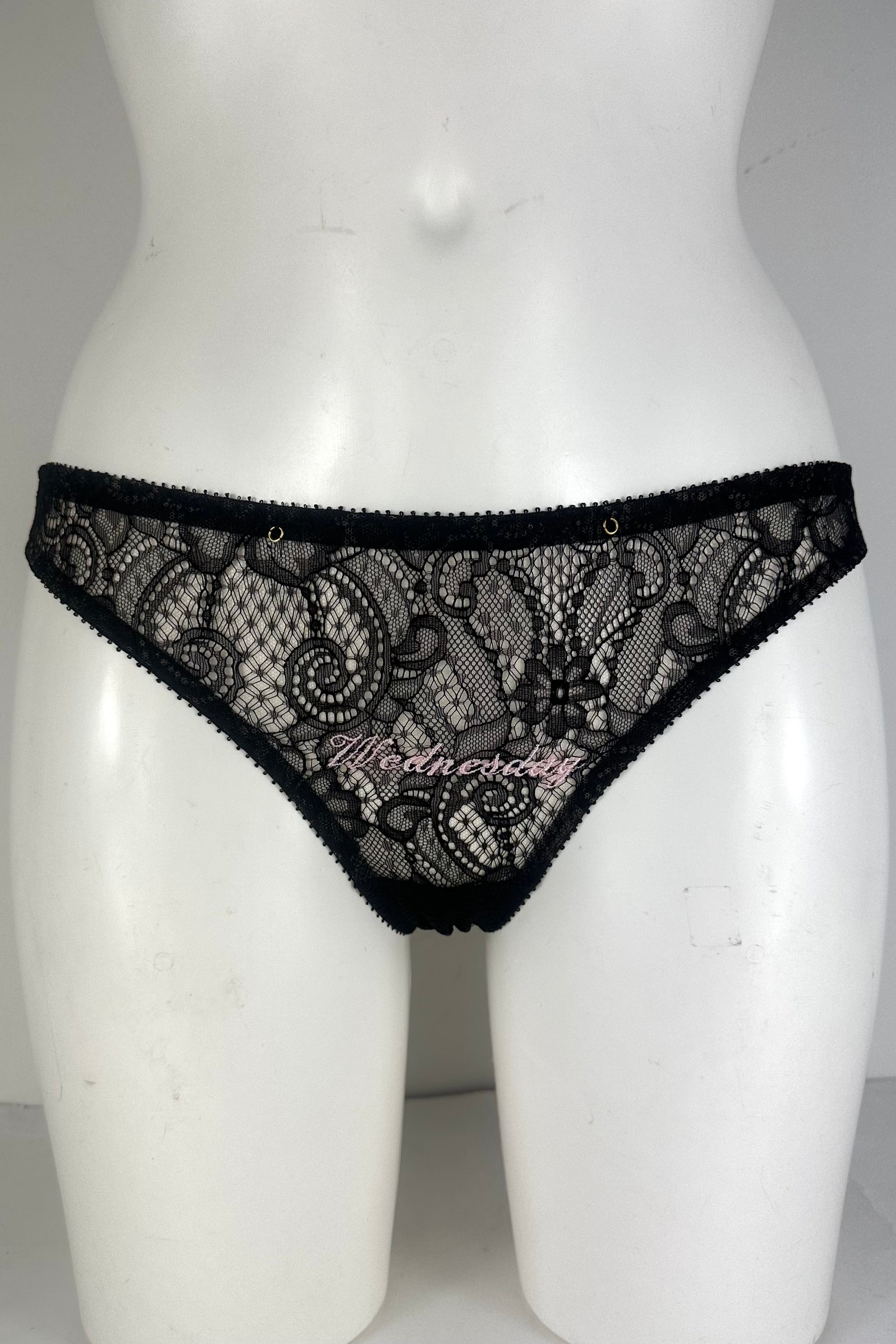 Erica Noir Embroidered Brief SS0902019
