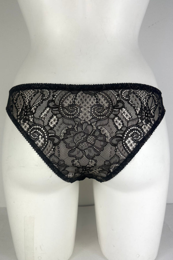 Erica Noir Embroidered Brief SS0902019