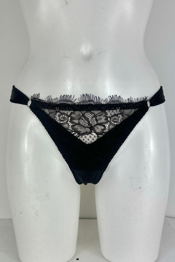 Erica Noir Silk Thong SS0902020