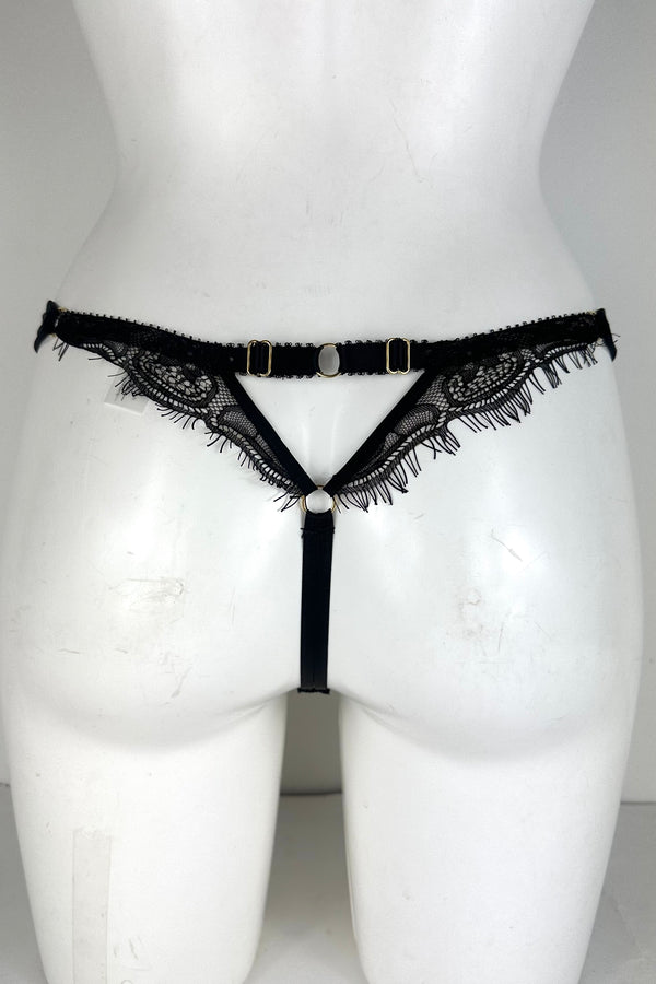 Erica Noir Silk Thong SS0902020