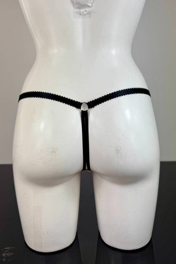 Gold + Pink Lace Thong SS1004003