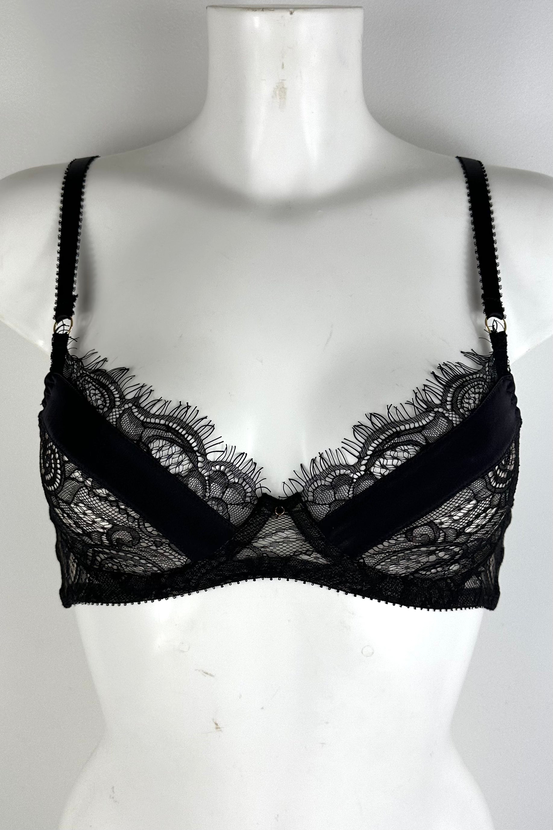 Erica Noir Silk Bra SS0902027