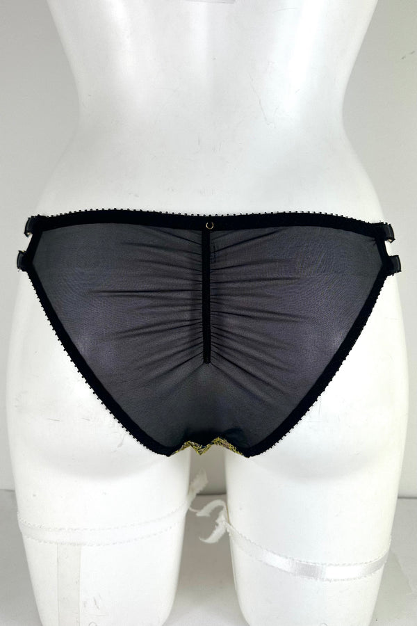 Green + Blue Metallic Lace Brief SS0902043