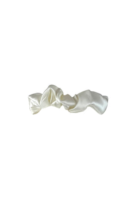 Bow Scrunchie Ivory
