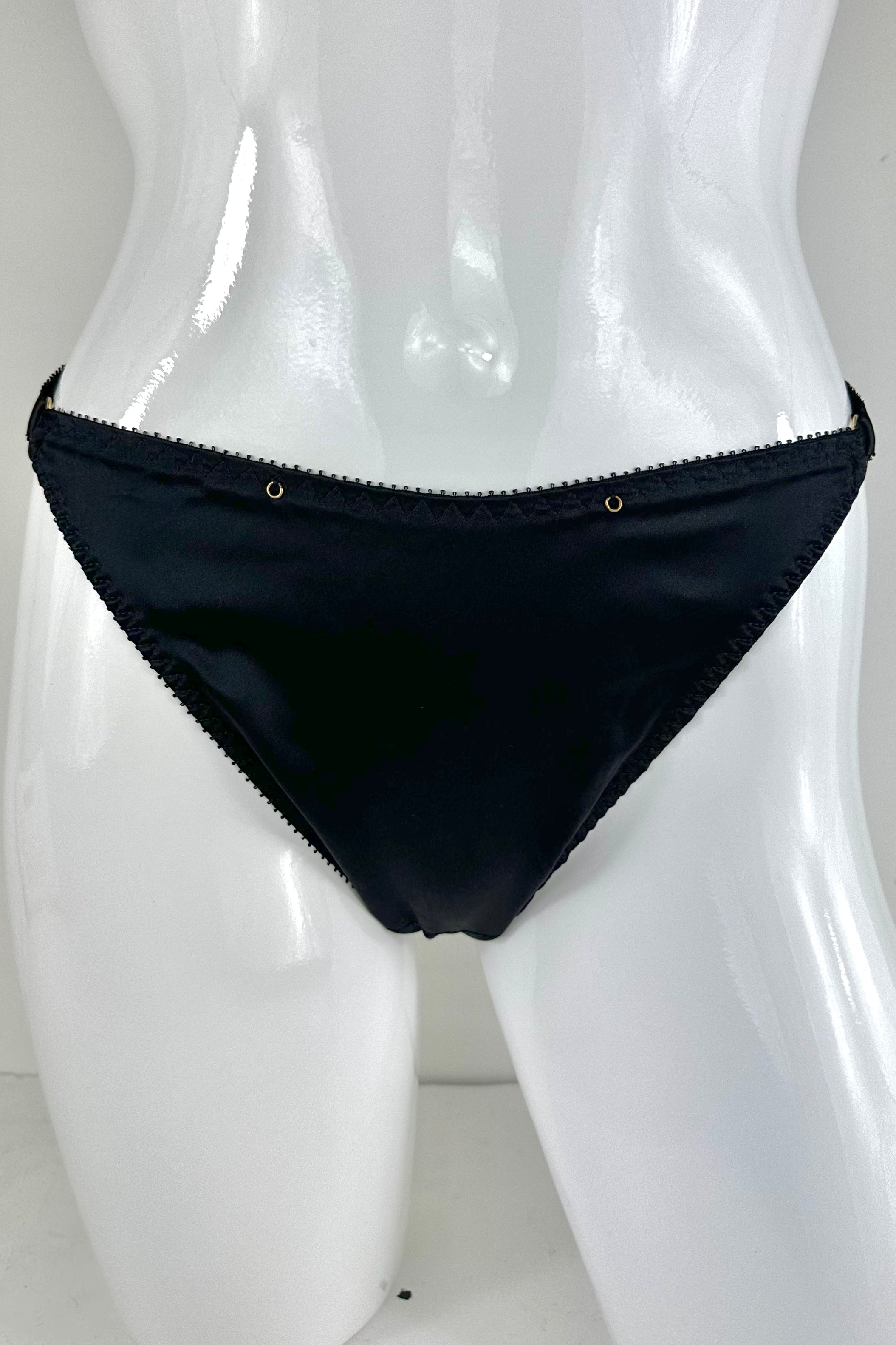 Noir Silk Thong SS0903054