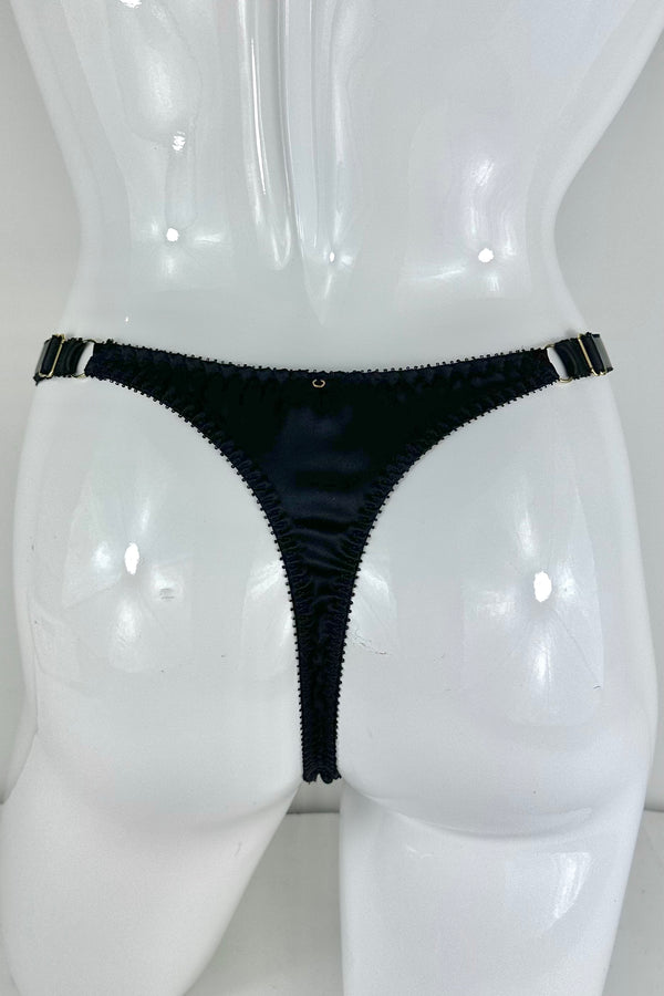 Noir Silk Thong SS0903054
