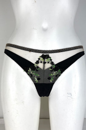 Charlotte Silk Noir Thong SS0204004