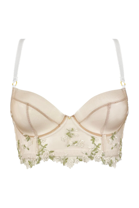 Charlotte Ivory Longline Bra