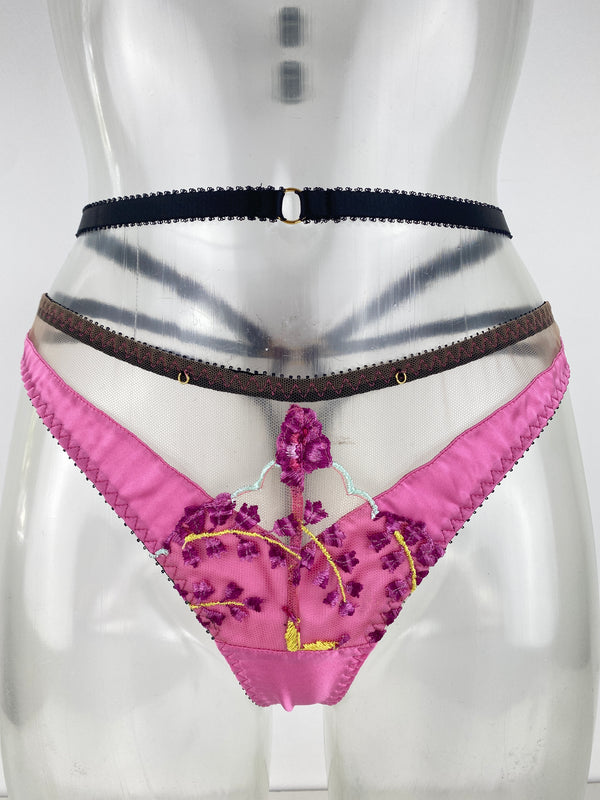 Floral Silk Thong SSS1129