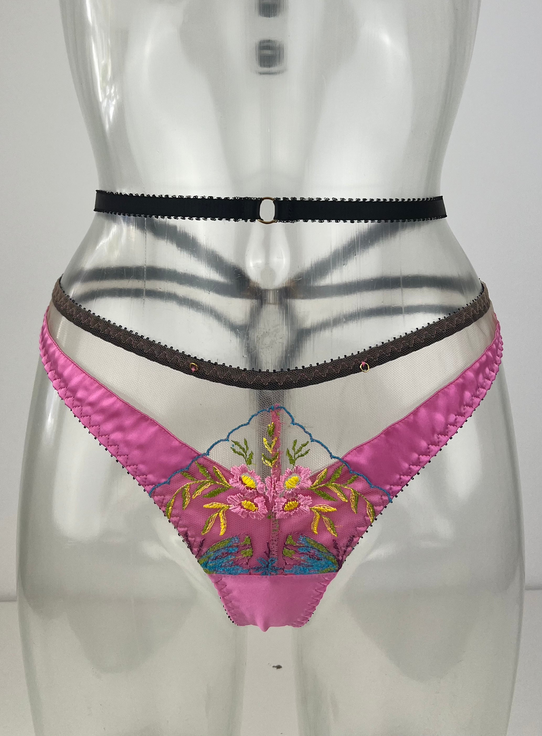 Zuzia Silk Pink Thong SS8017