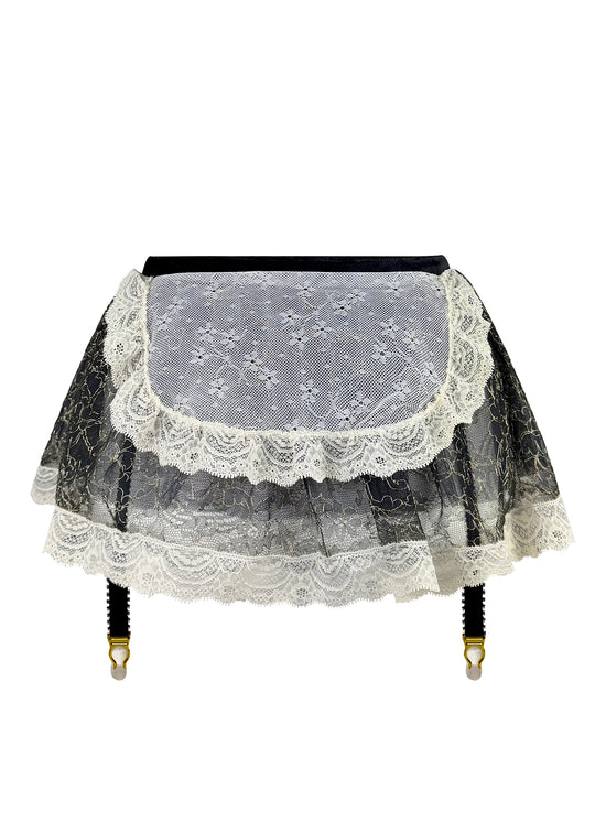 Gilded French Maid Skirted Suspender