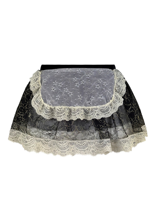Gilded French Maid Skirted Suspender