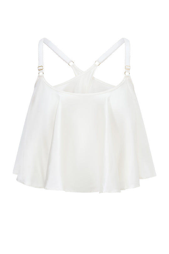Ivory Silk Babydoll