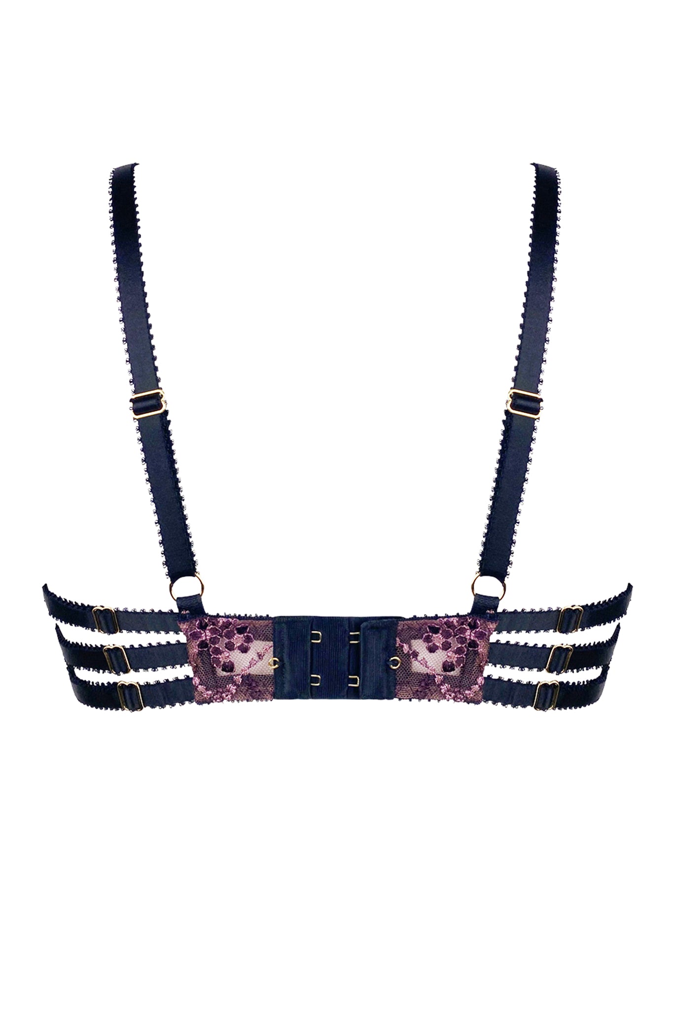 Kelly Quarter Cup Bra Purple Embroidered Luxe Lingerie Luxury kelly-quarter-cup-bra-purple-embroidered-luxe-lingerie-luxury