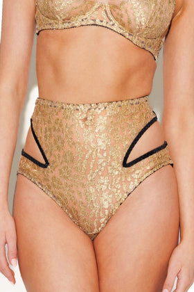 Mina High Waist Peep Brief