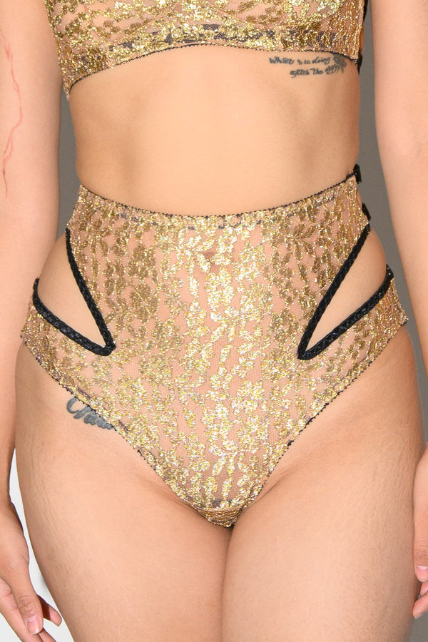 Mina High Waist Peep Brief