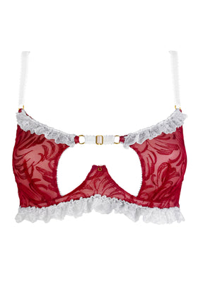 Mrs Claus Peep Bra