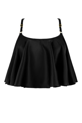 Noir Silk Babydoll